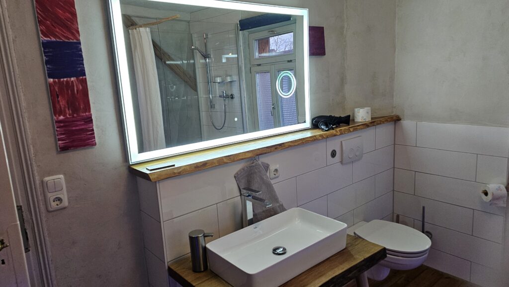 Badezimmer und Tageslicht